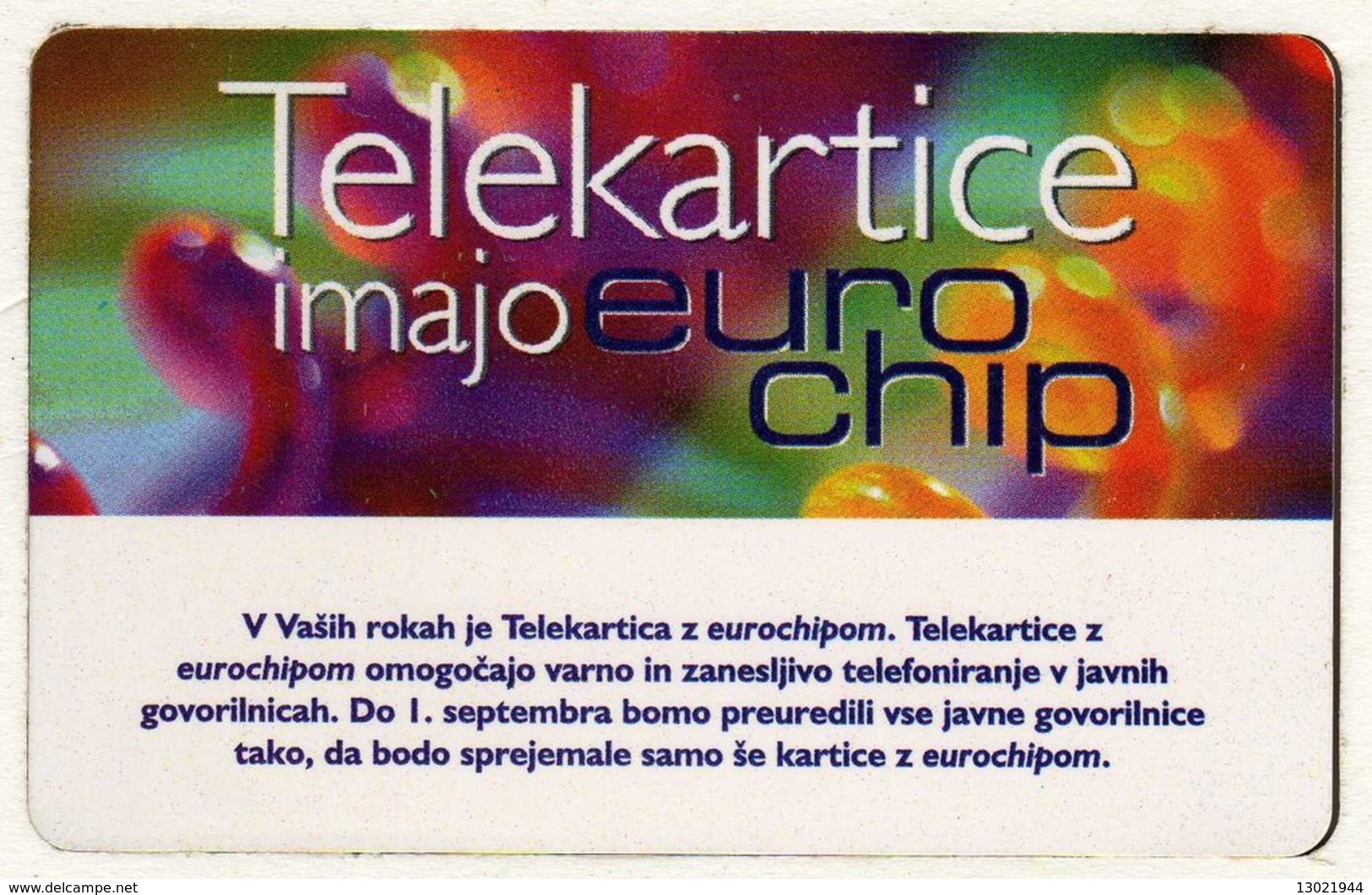 SLOVENIA SCHEDA TELEFONICA  Eurochip / Telekartice Imajo Eurochip - Non Classificati