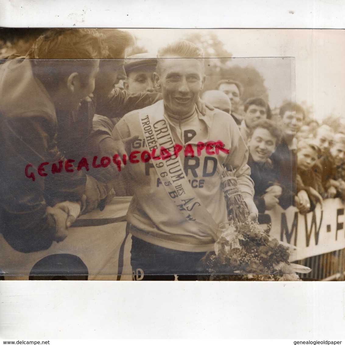 CYCLISME- ANQUETIL FORD FRANCE 1965- CRITERIUM NATIONAL DES AS-RARE PHOTO ORIGINALE AGIP ROBERT COHEN -PARIS - Cyclisme