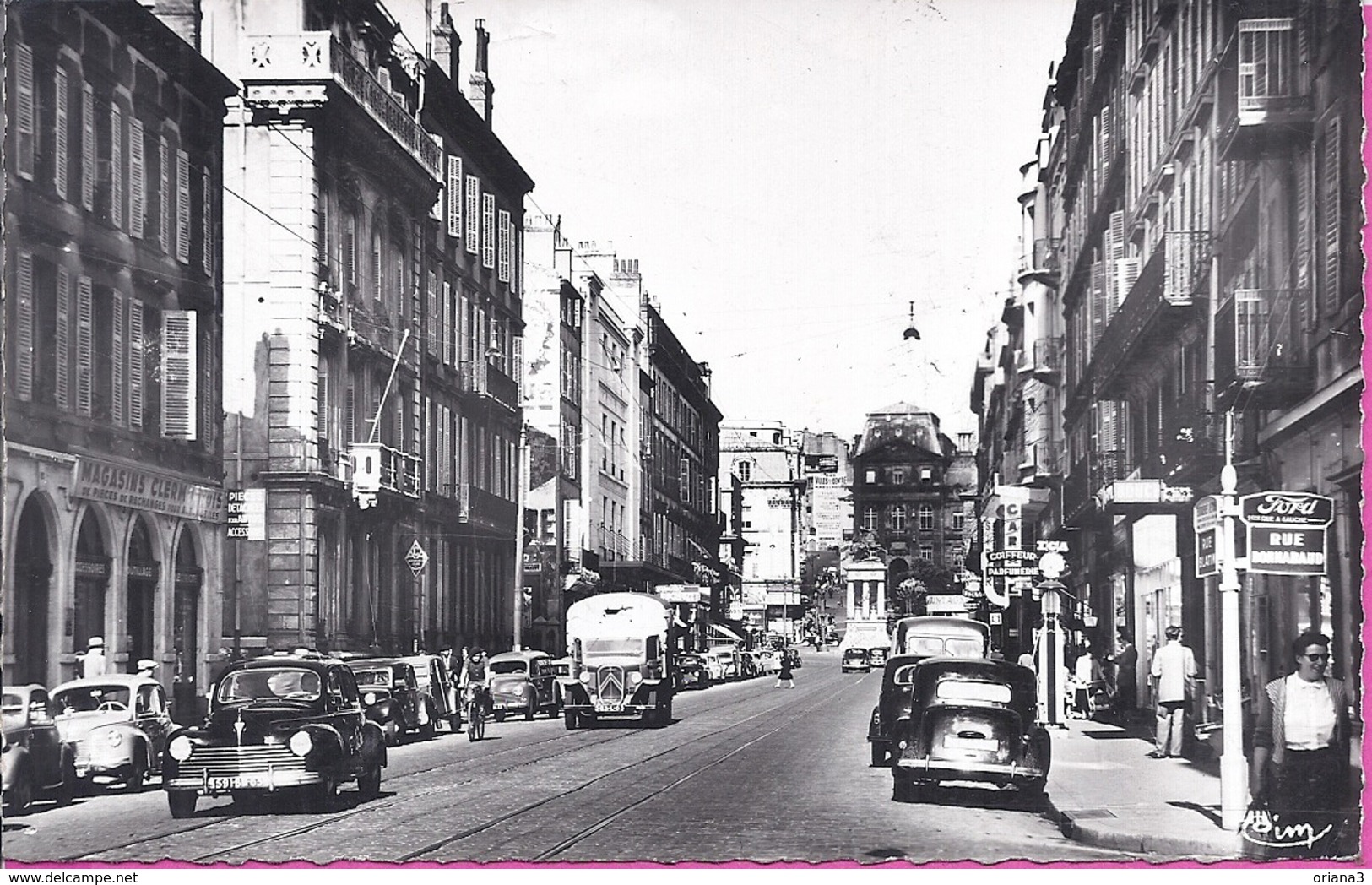 -- 63 --  CLERMONT FERRAND -- RUE BLATIN -- BELLE ANIMATION + VOITURES - CARTE PHOTO - Clermont Ferrand