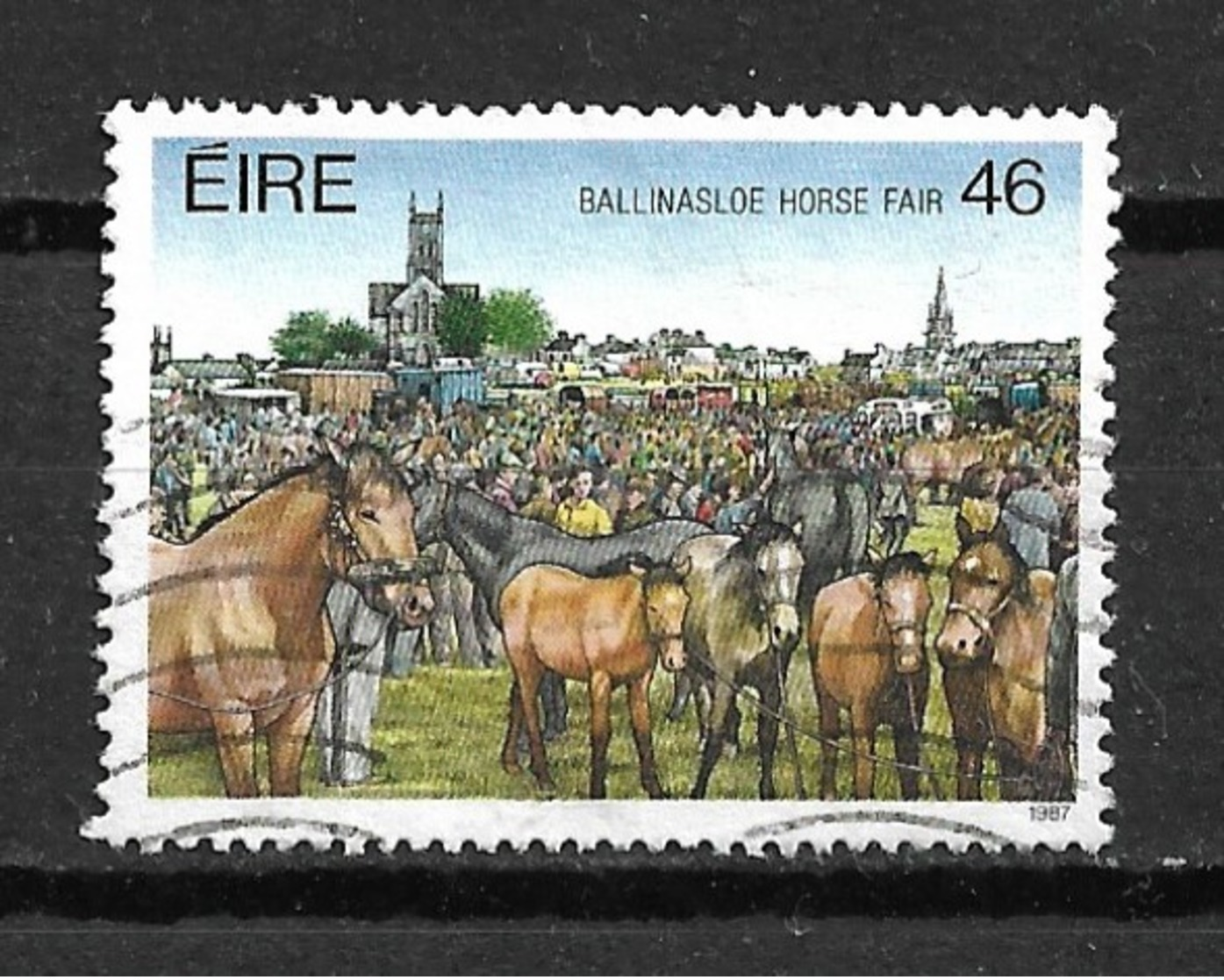 1987 Ireland Horse Fair 46p. Used/gebruikt/oblitere - Gebruikt