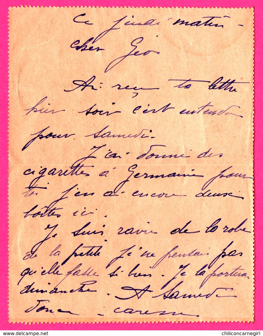 Carte Lettre 15 C Semeuse Taxée 10 C Bande - Entier Postal - Oblit. Grasse - 1920 - Cartes-lettres