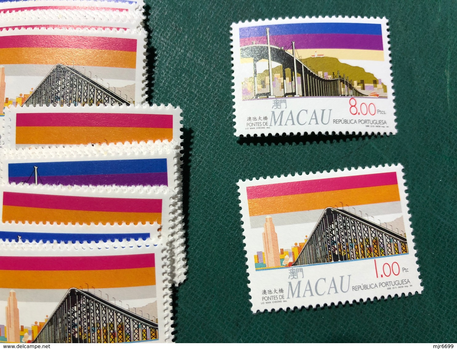 MACAU 1994 BRIDGES - SET OF 2, UM VF - Collections, Lots & Series