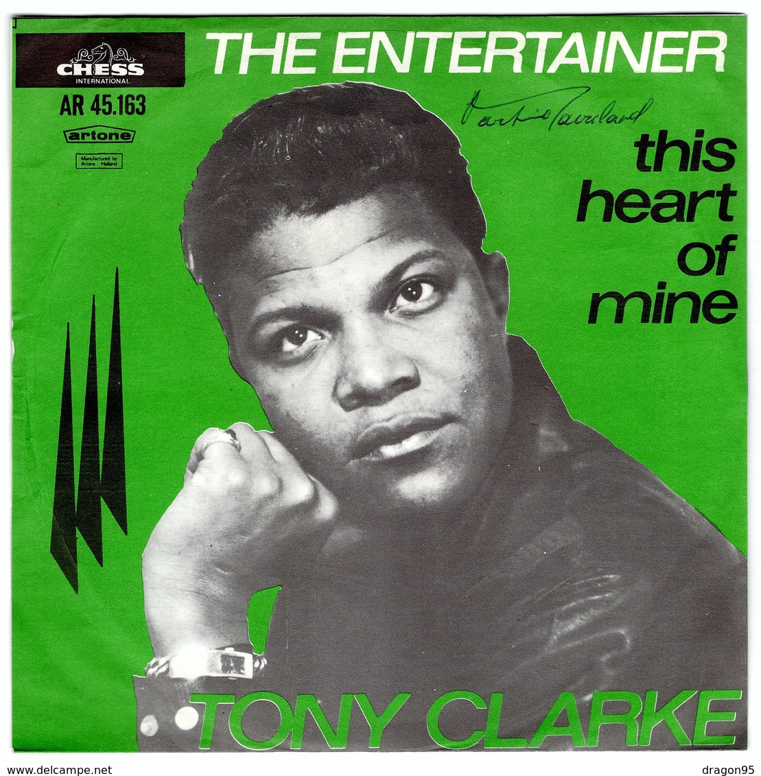 SP Tony CLARKE : THE ENTERTAINER - ARTONE AR 45.163 - Hollande - Soul - R&B