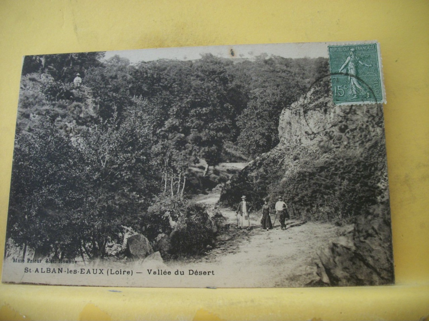 42 2887. CPA 1924 - 42 SAINT ALBAN LES EAUX. VALLEE DU DESERT -ANIMATION - AUTRE VUE DIFFERENTE N° 3 - Other & Unclassified