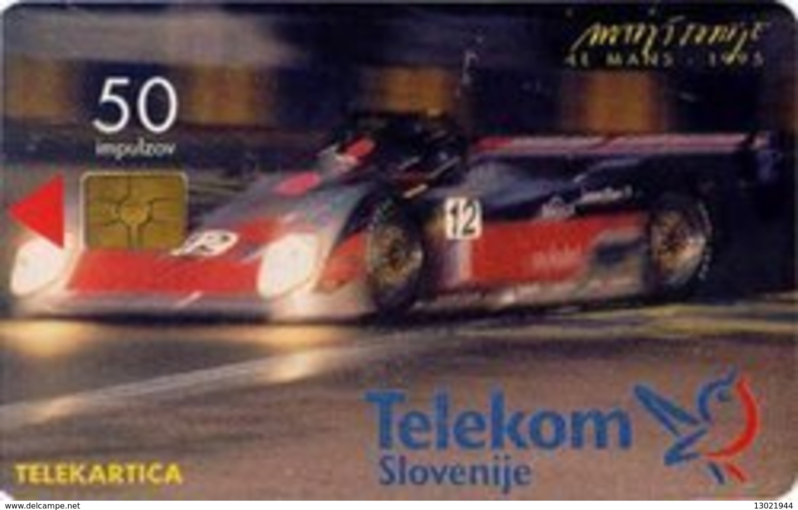 SLOVENIA SCHEDA TELEFONICA  Le Mans 1995 - Corrident - Autos