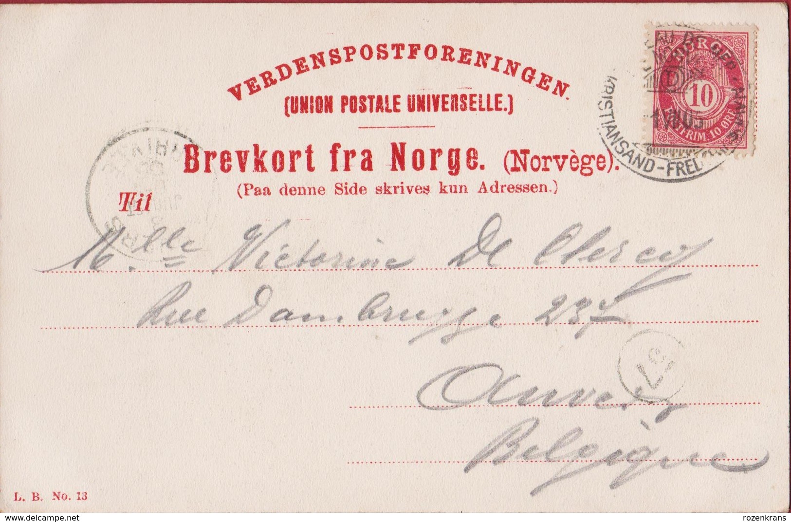 Christianssand Hjornet Af Markensgaden Og Kongensgade Noorwegen Norway Norge Postcard Brevkort Scandinavia Skandinavien - Norvège