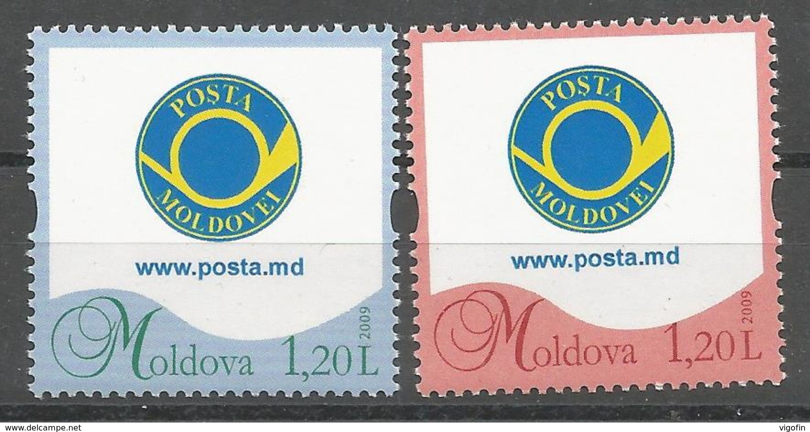 MD 2009- PERSONAL STAMPS, MOLDAVIA, 1 X 2v, MNH - Moldavie