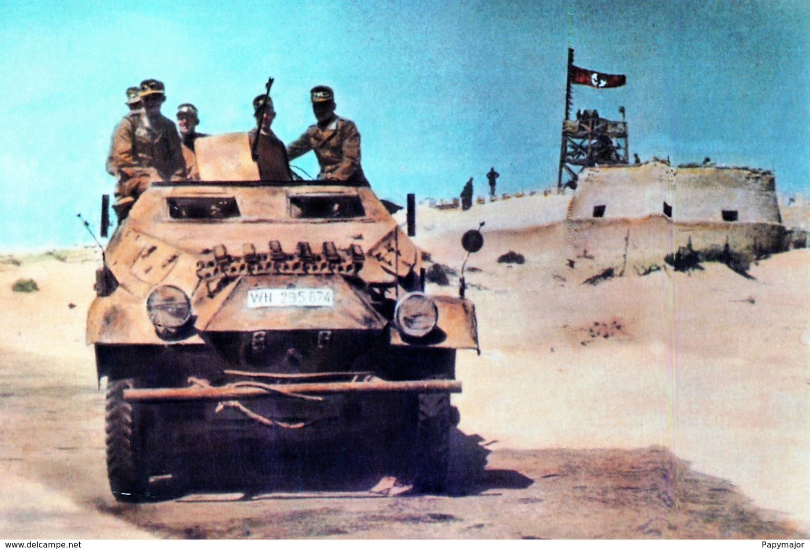 WW2 - Blindé De Reconnaissance Allemand à El Agheila En 1942 - 1939-45