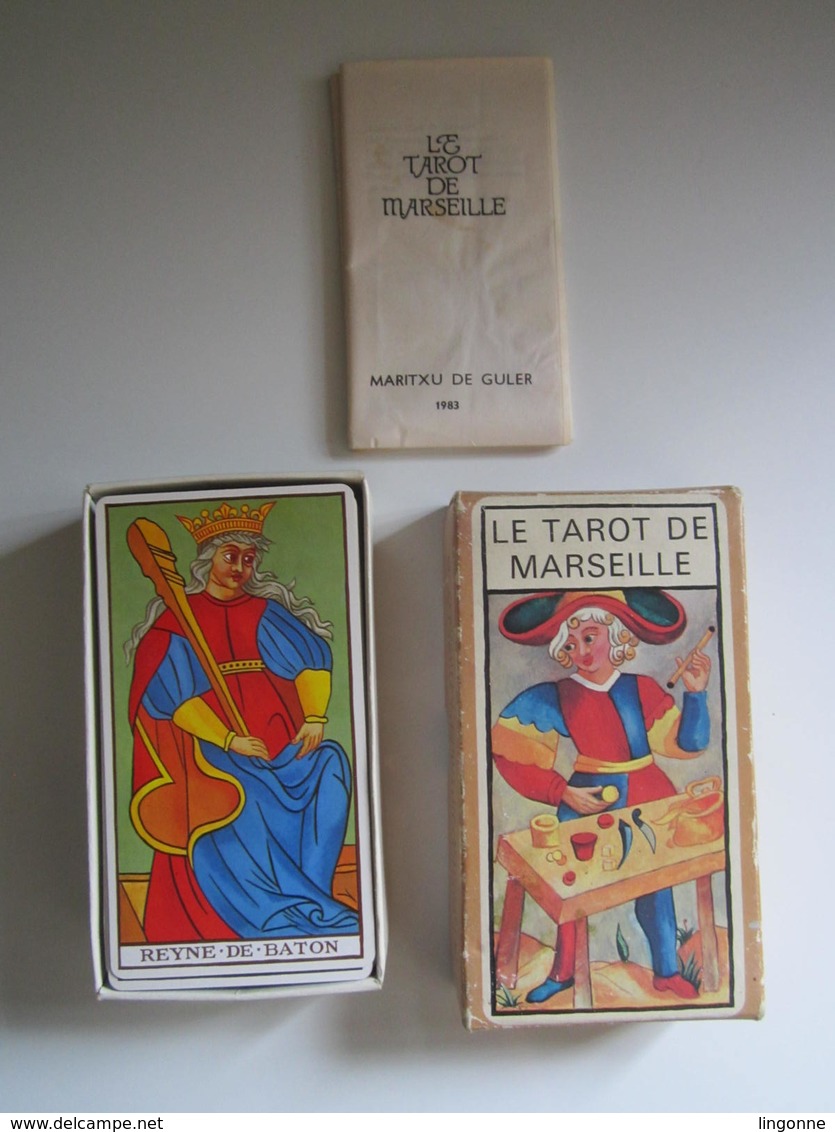 LE VERITABLE TAROT DE MARSEILLE MARITXU DE GULER 1983 BOITE 7 X 12 Cm - Complet - Tarots