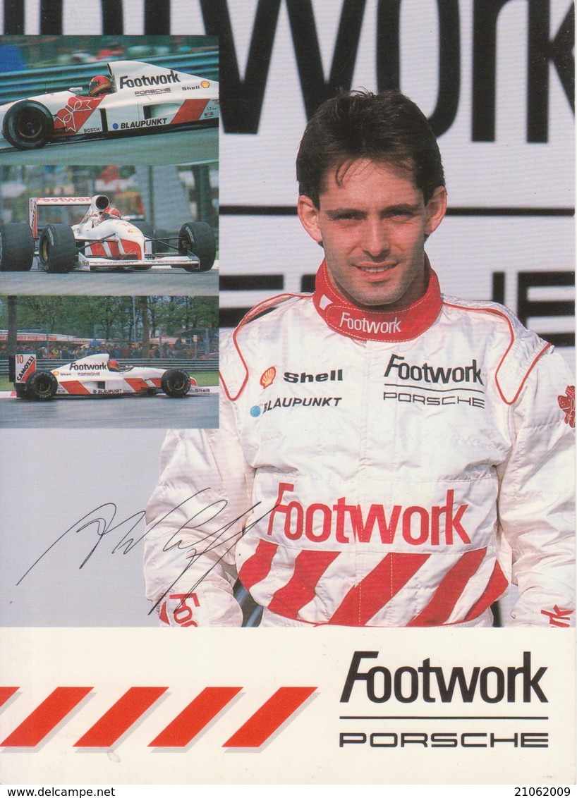 FootWork PORSCHE Alex Caffi Autografata - Pubblicitari