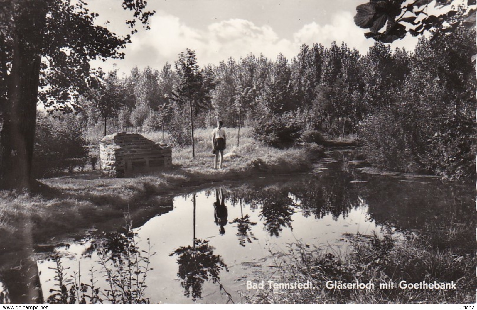 AK Bad Tennstedt - Gläserloch Mit Goethebank  (36719) - Bad Tennstedt