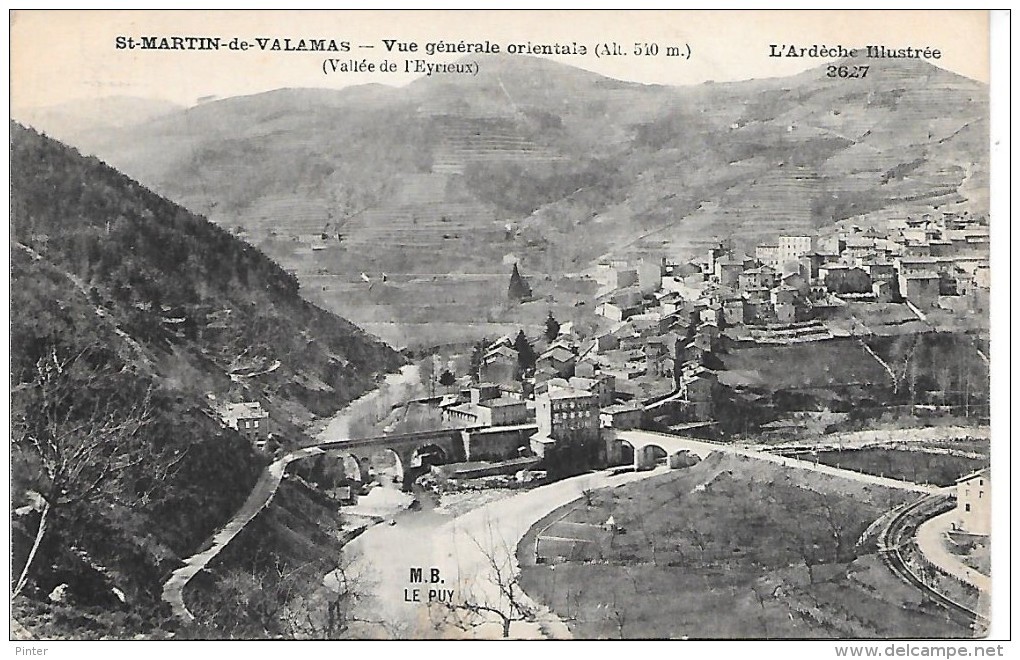 SAINT MARTIN DE VALAMAS - Vue Générale Orientale - Saint Martin De Valamas