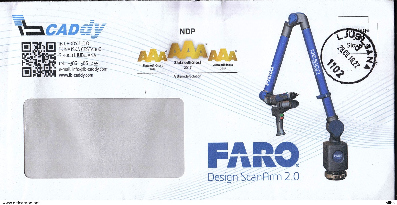 Slovenia 2018 / IB CADDY - Faro Design Scan Arm - Robotics - Fábricas Y Industrias