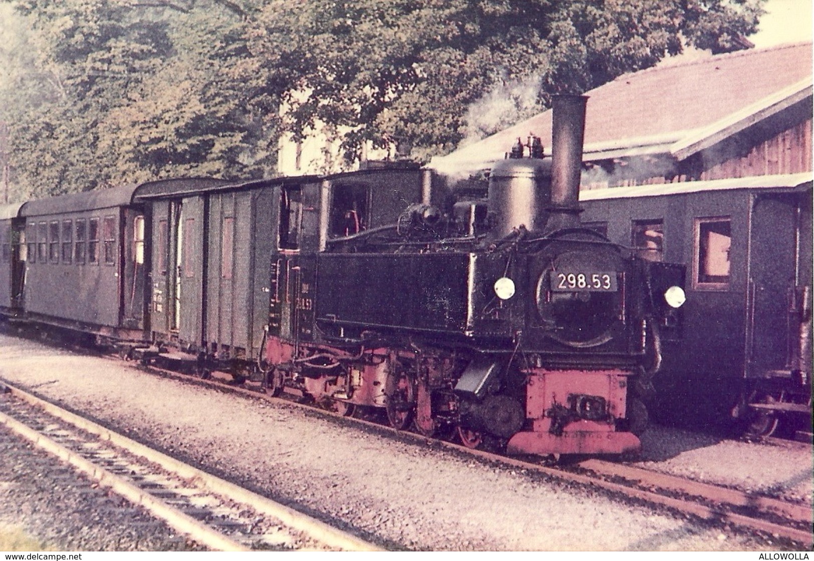 1302 " TRENI - RACCOLTA DI 60 IMMAGINI SU CARTA FOTOGRAFICA "