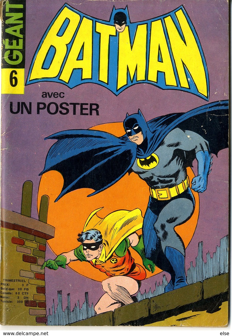 BATMAN GEANT 6  -  SANS POSTER  82 PAGES - Batman