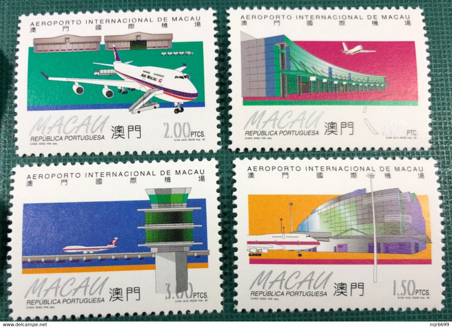 MACAU 1995 INAUGURATION OF THE MACAO INTERNATIONAL AIRPORT - SET OF 4, UM VF - Collezioni & Lotti