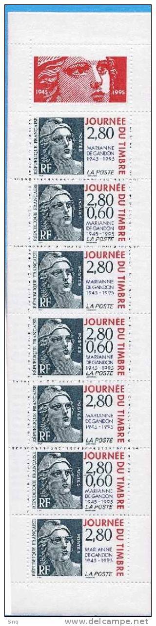 Carnet Journée Du Timbre 1995, Faciale 21,40 Francs - Stamp Day