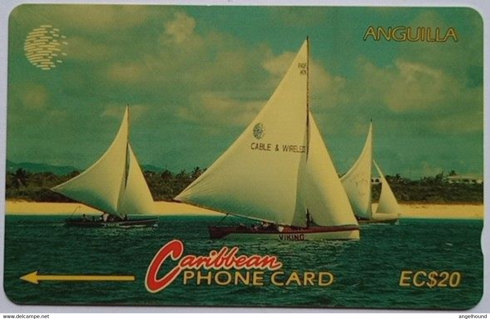 Anguilla 69CAGB Sailboat EC$20 - Anguilla