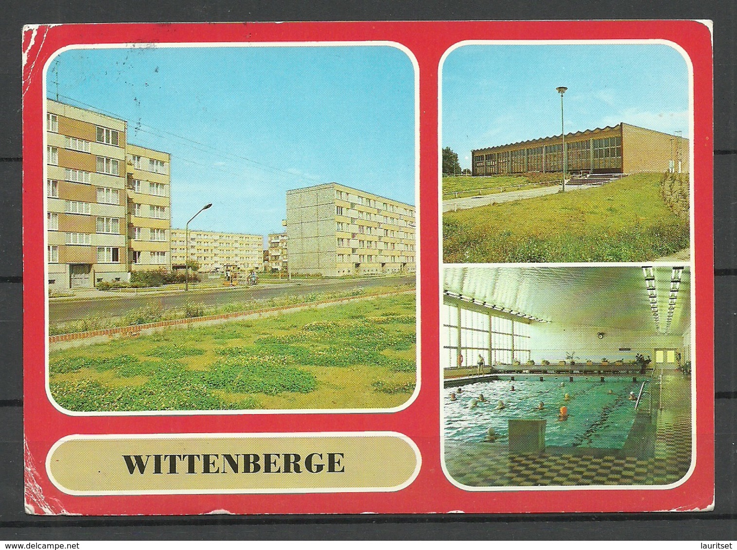 Deutschland DDR Ansichtskarte WITTENBERGE Nach Estland Gesendet, Mit Briefmarke - Wittenberge