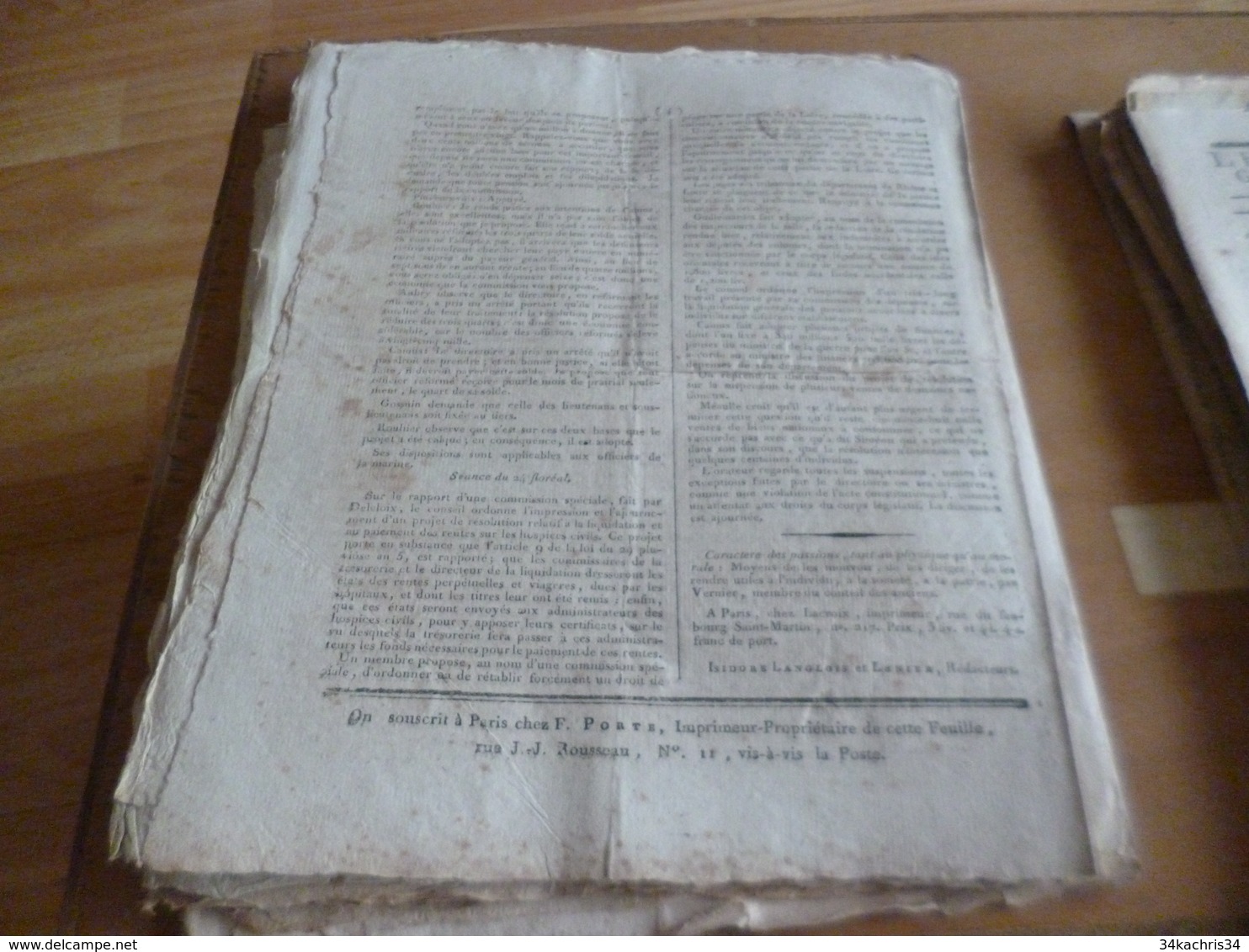 Journal Révolution Le Messager Du Soir Gazette Europe N°235 14/05/1797 France,Turquie, Italie, - Journaux Anciens - Avant 1800