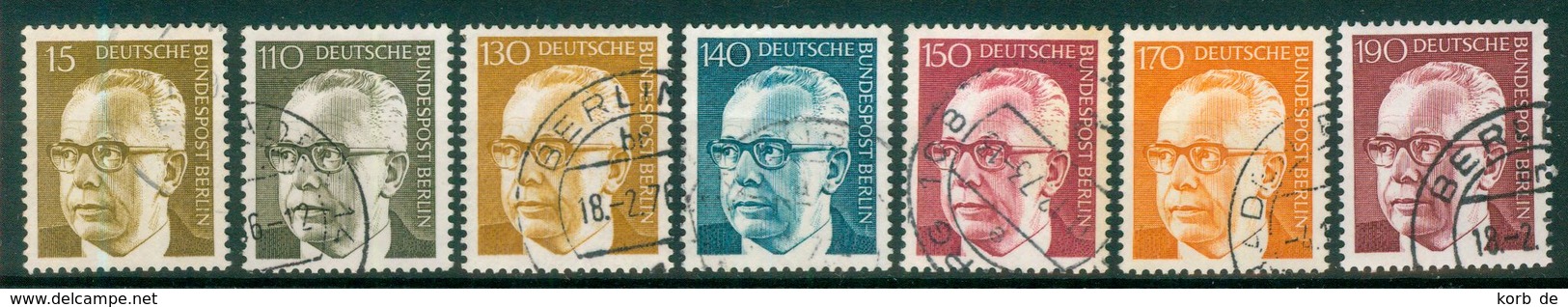 Berlin 1972 / MiNr.   427 – 433    O / Used  (d2140) - Oblitérés