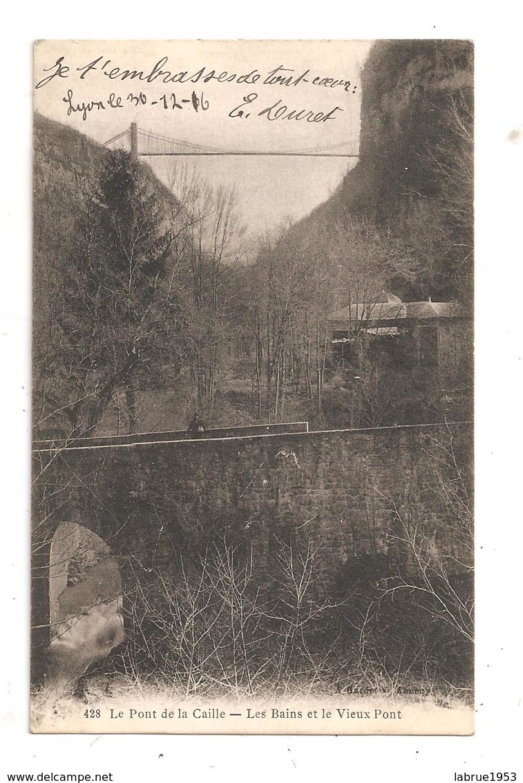 Le Pont De La Caille-Les Bains Et Le Vieux Pont-(C.7059) - Autres & Non Classés