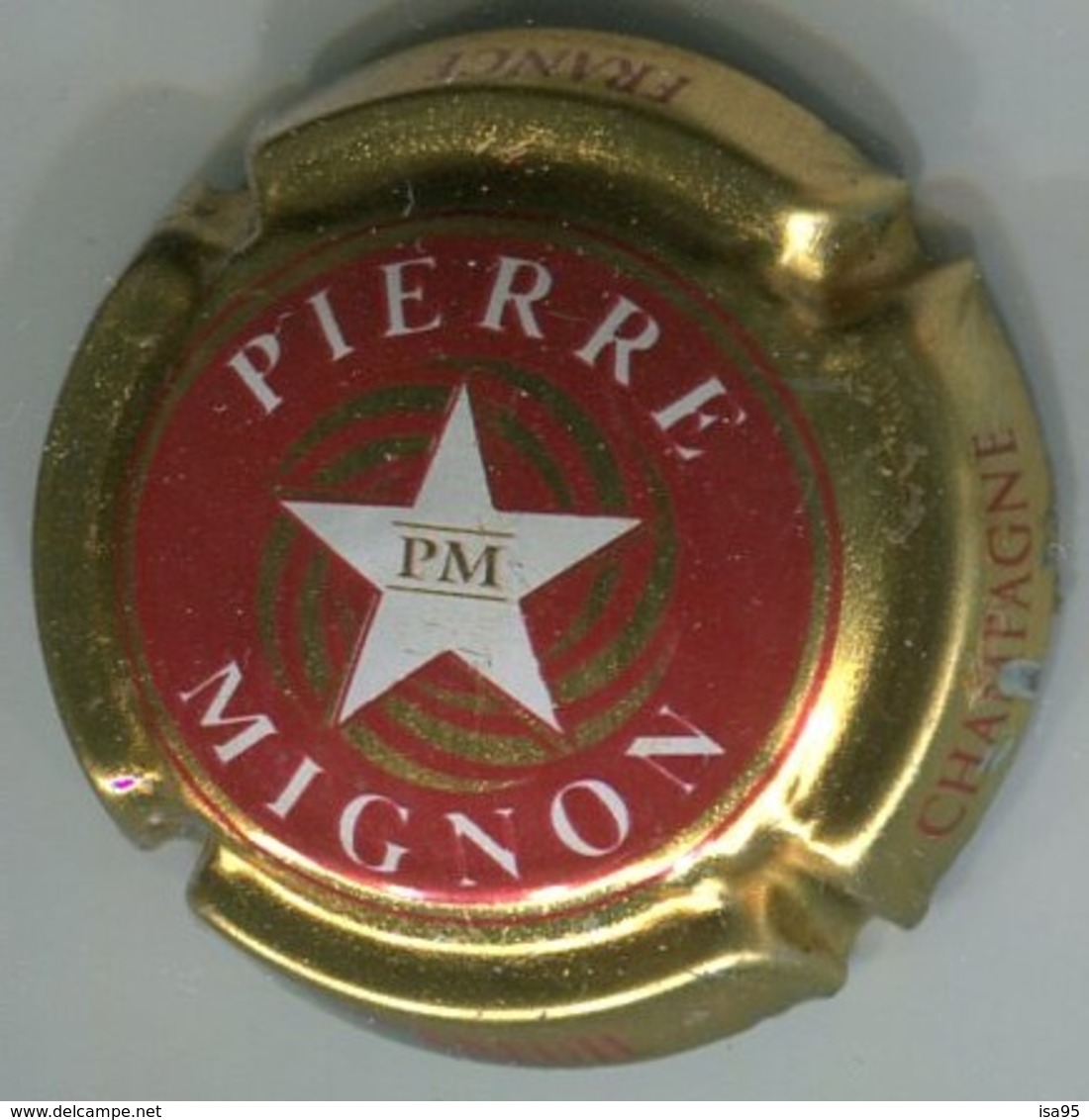 CAPSULE-CHAMPAGNE MIGNON Pierre N°14q-rouge étoile Blanche - Mignon, Pierre