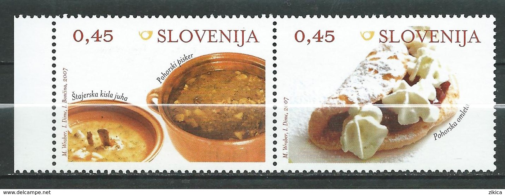 Slovenia 2007 Traditional Food. MNH - Gastronomy - Slovénie