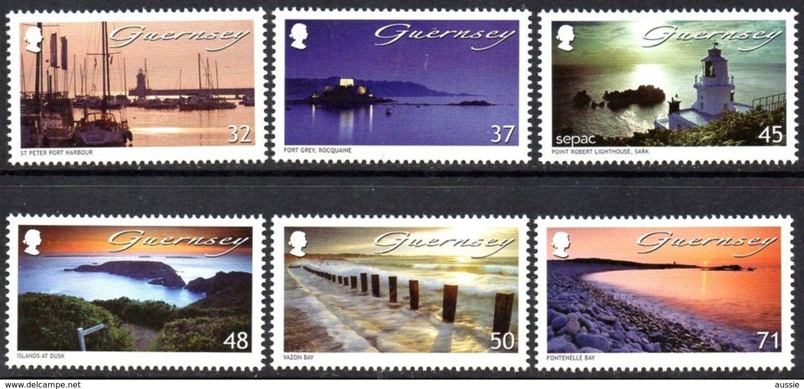 Guernsey Guernesey  2007 Yvertn° 1161-1166 Micheln° 1151-1156 *** MNH Cote 12 Euro Paysages - Guernesey