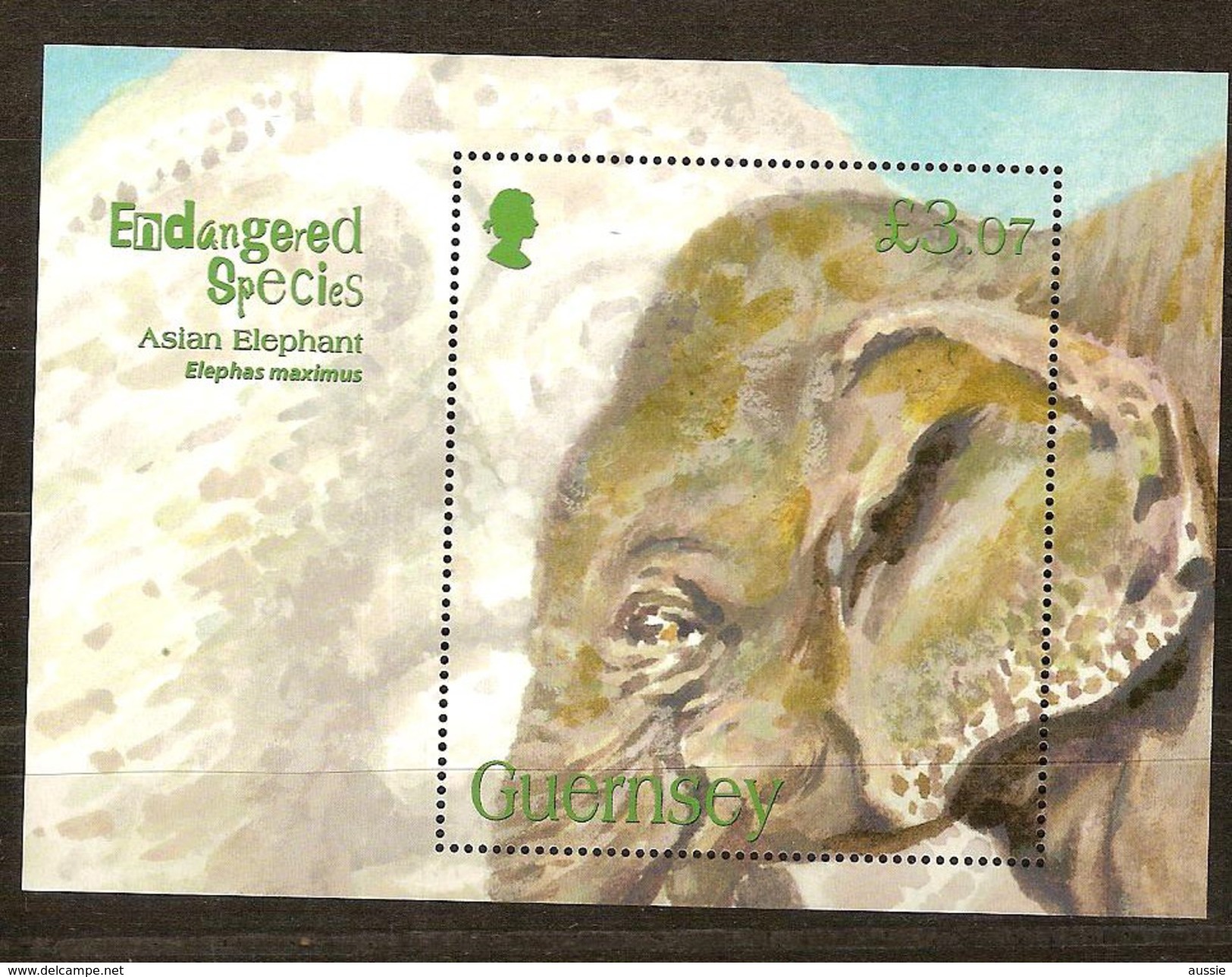 Guernsey Guernesey 2010 Yvertn° Bloc 67 *** MNH  Cote 12,50 Euro Faune Olifant Elephant - Guernesey