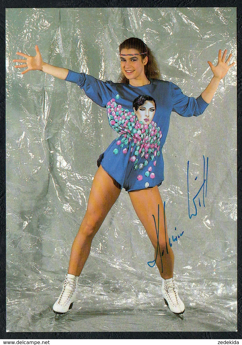 B7648 - Orig. - Katarina Witt - Eiskunstlaufen SC Karl Marx Stadt  Reichenbach Autogramm Autogrammkarte - Other & Unclassified