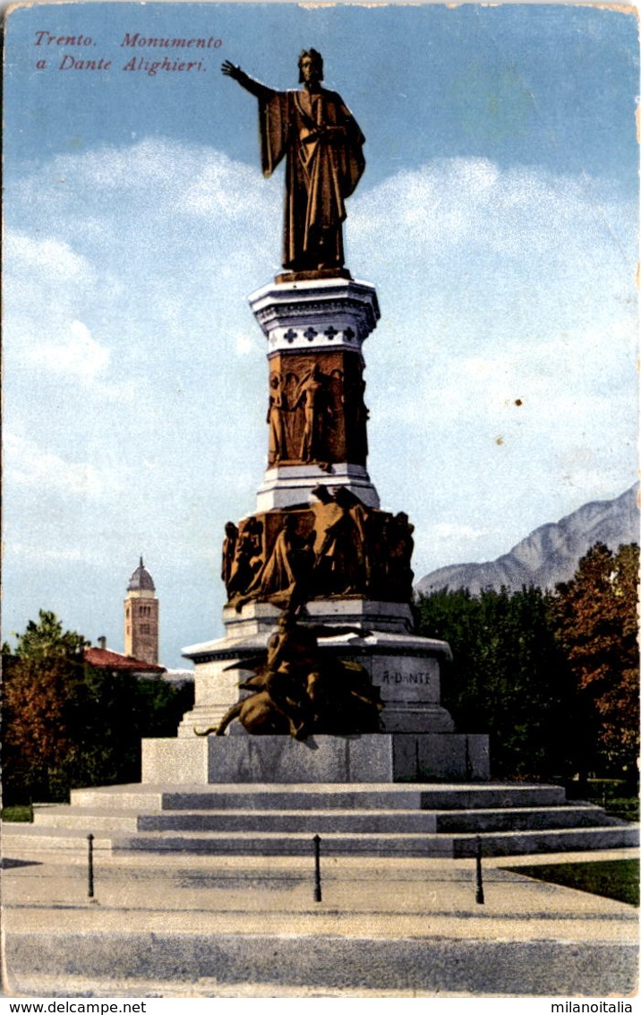 Trento - Monumento A Dante Alighieri (10395) - Trento