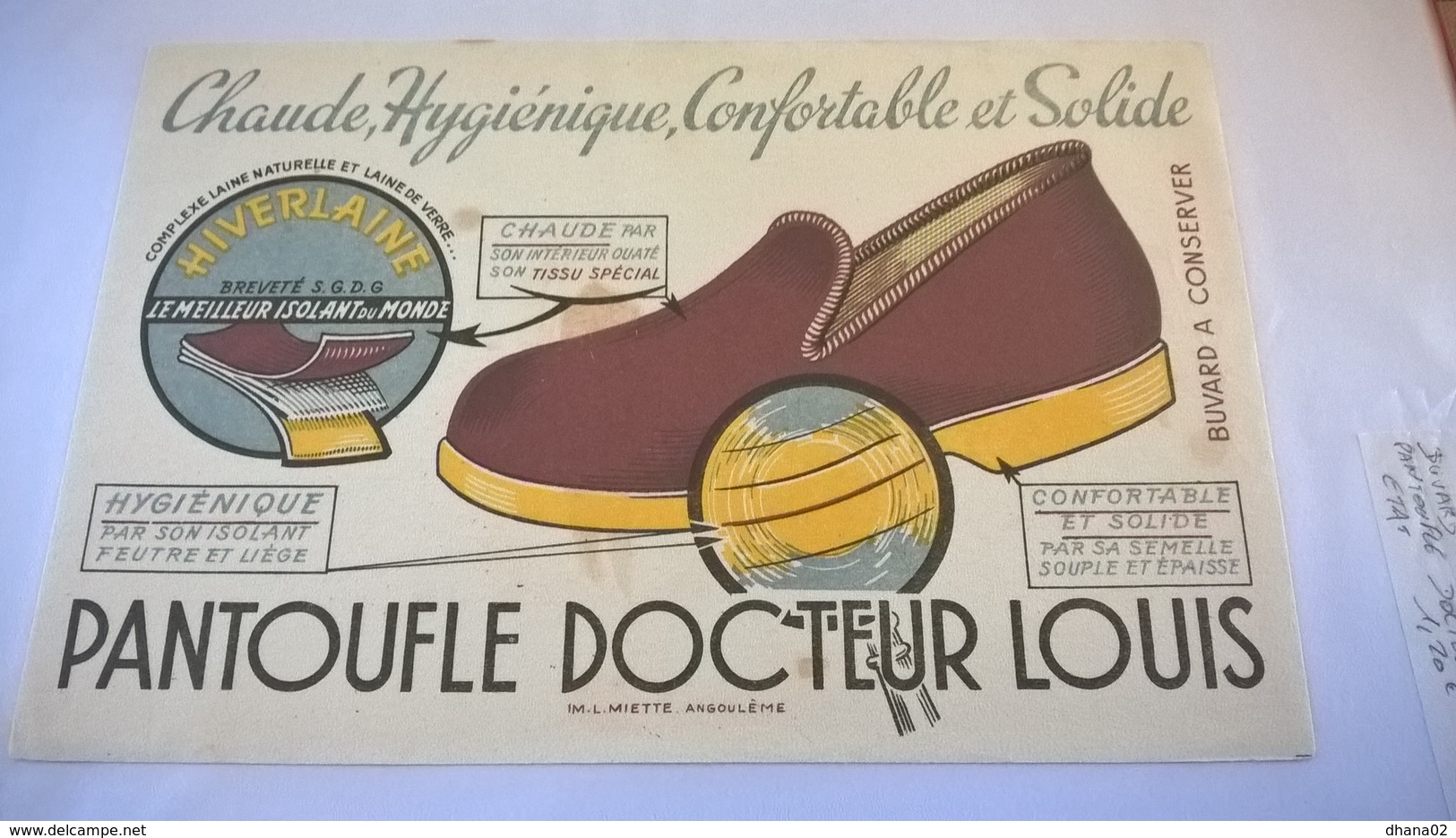 BUVARD Confortable Et Solide PANTOUFLE DOCTEUR LOUIS - Chaussures