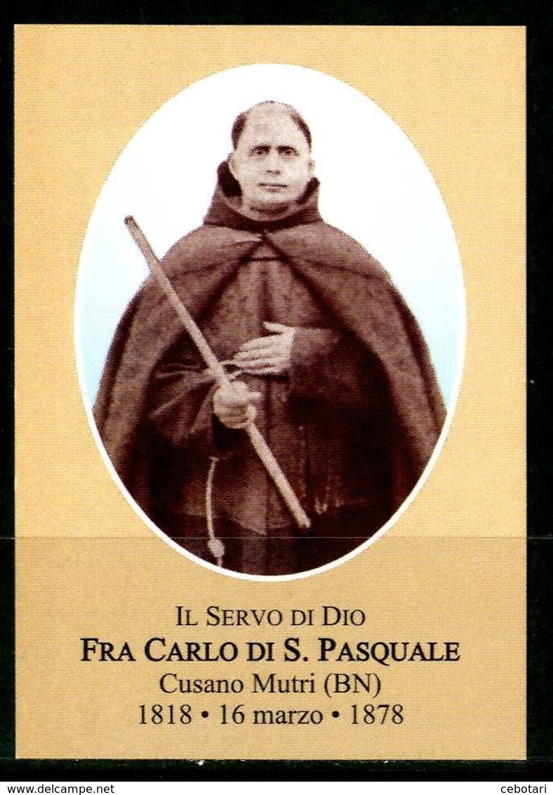 SANTINO - Fra Carlo Di S.Pasquale - Santino Con Preghiera, Come Da Scansione - Santini