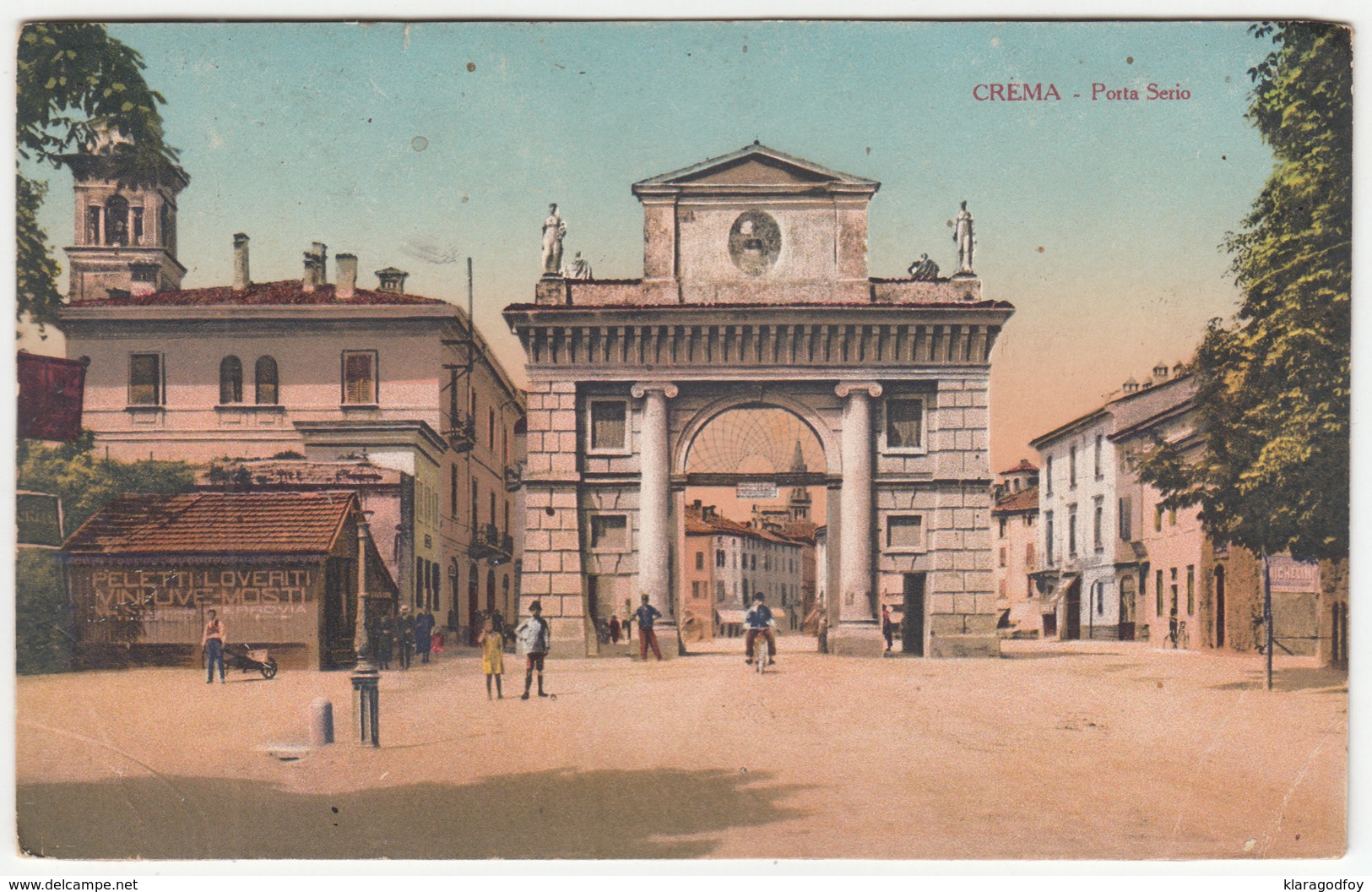 Crema, Porta Serio Old Postcard Travelled? B180920 - Altri & Non Classificati