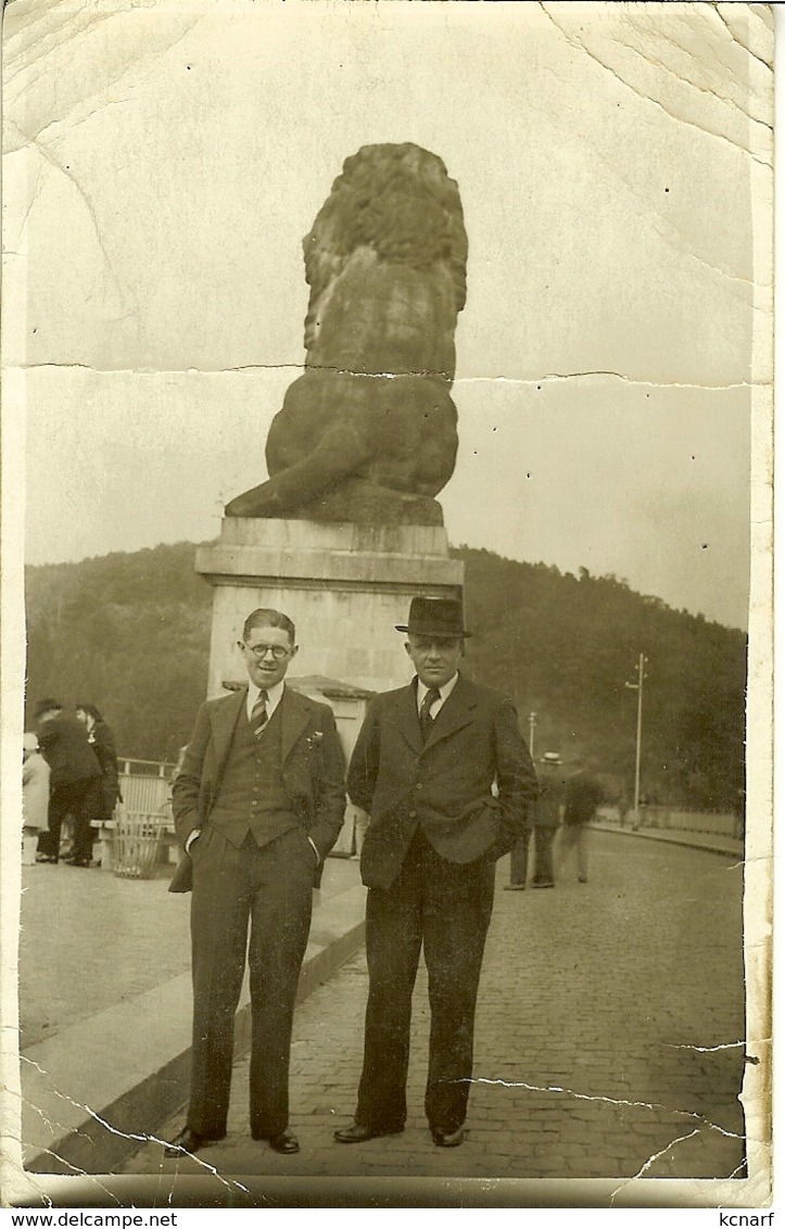 CP De BAELEN " Le Lion Du Barrage De La Gileppe " Carte Photo . - Baelen