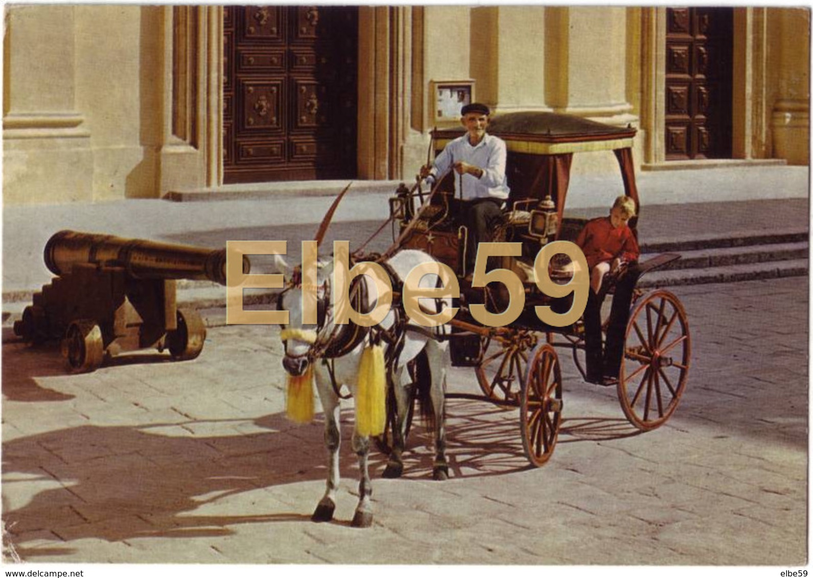 Malte, Calèche Traditionnelle, Timbre De Tunisie, Retour à L'envoyeur, 1973 - Malta