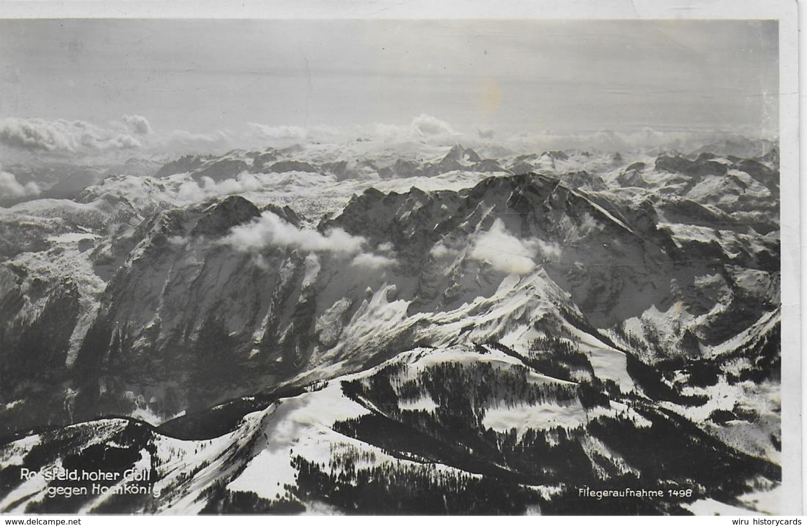 AK 0043  Rossfeld Und Hoher Göll Gegen Hochkönig - Fliegeraufnahme Um 1930-40 - Golling