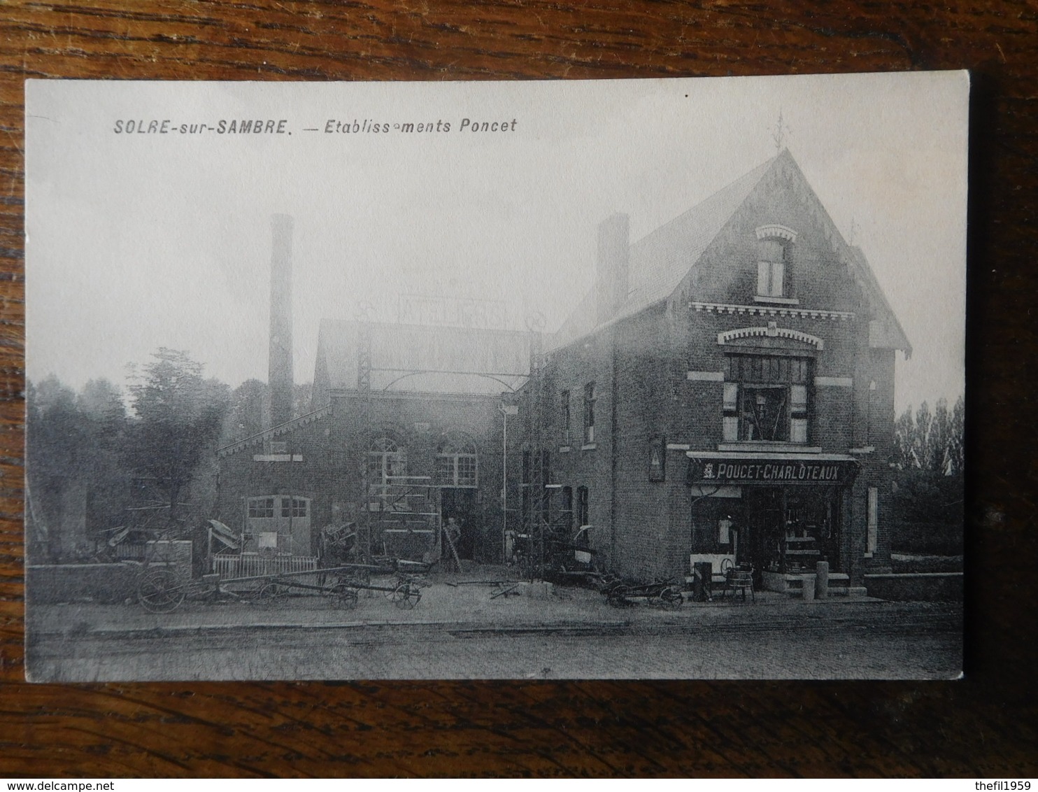 Solre-sur-Sambre Vers 1910 Etablissements Poncet (Poucet-Charloteaux) / Façade Commerce - Erquelinnes