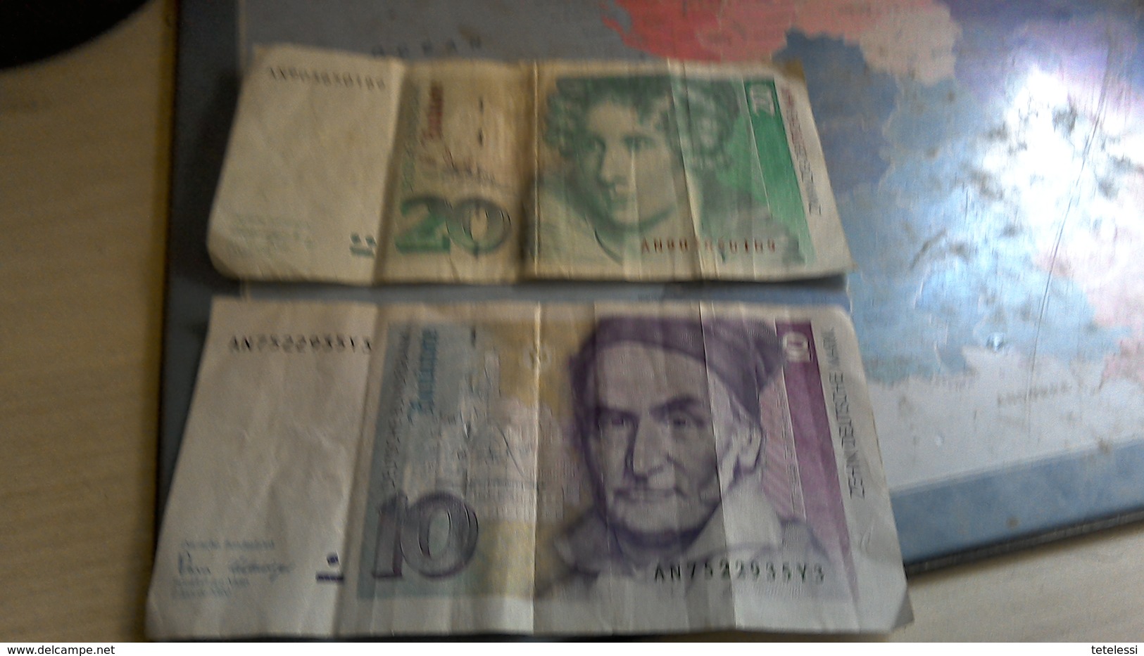 2 Billets 10 Et 20 Marcos 1989-1991 - 20 Deutsche Mark