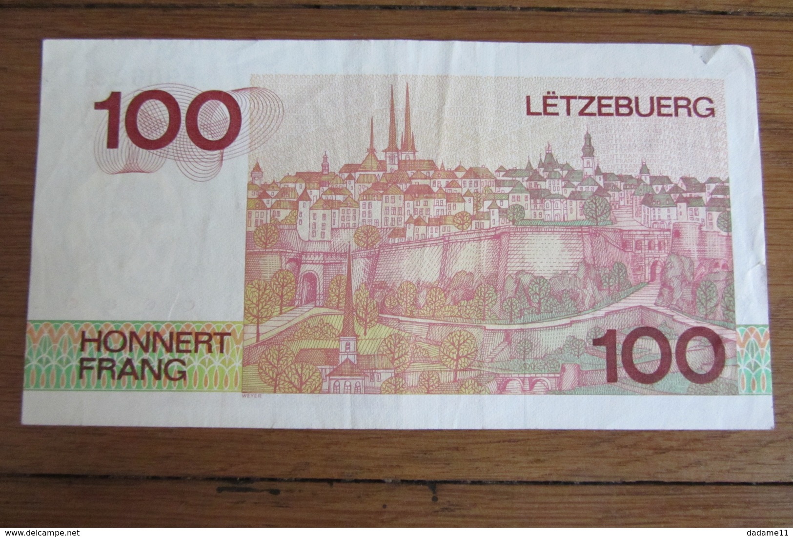 100 Francs Luxembourg - Luxembourg