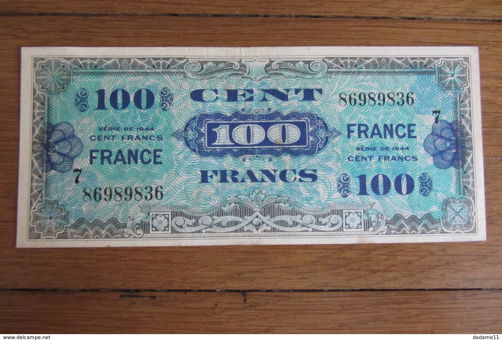 100 Francs 1944 - Autres & Non Classés