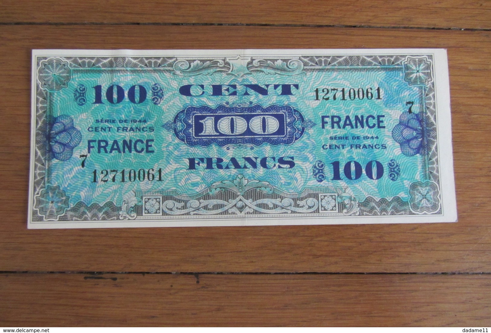 100 Francs 1944 - Autres & Non Classés