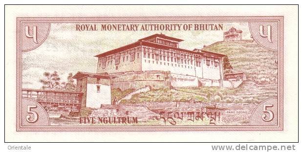 BHUTAN P. 14a 5 N 1985 UNC - Bhutan