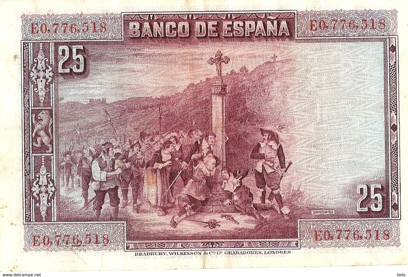 Spain  P-74  25 Pesetas  1928 - 1-2-5-25 Pesetas