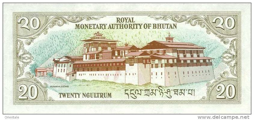 BHUTAN P. 16a  20 N 1986 UNC - Bhutan