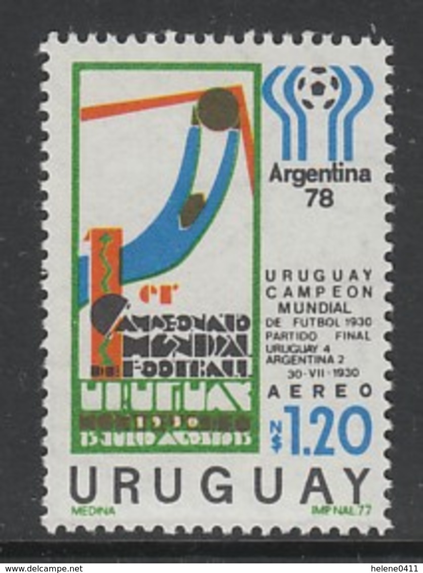 TIMBRE NEUF D'URUGUAY - L'URUGUAY VAINQUEUR DE LA COUPE DU MONDE DE FOOTBALL 1930 N° MICHEL BF 33 - 1930 – Uruguay