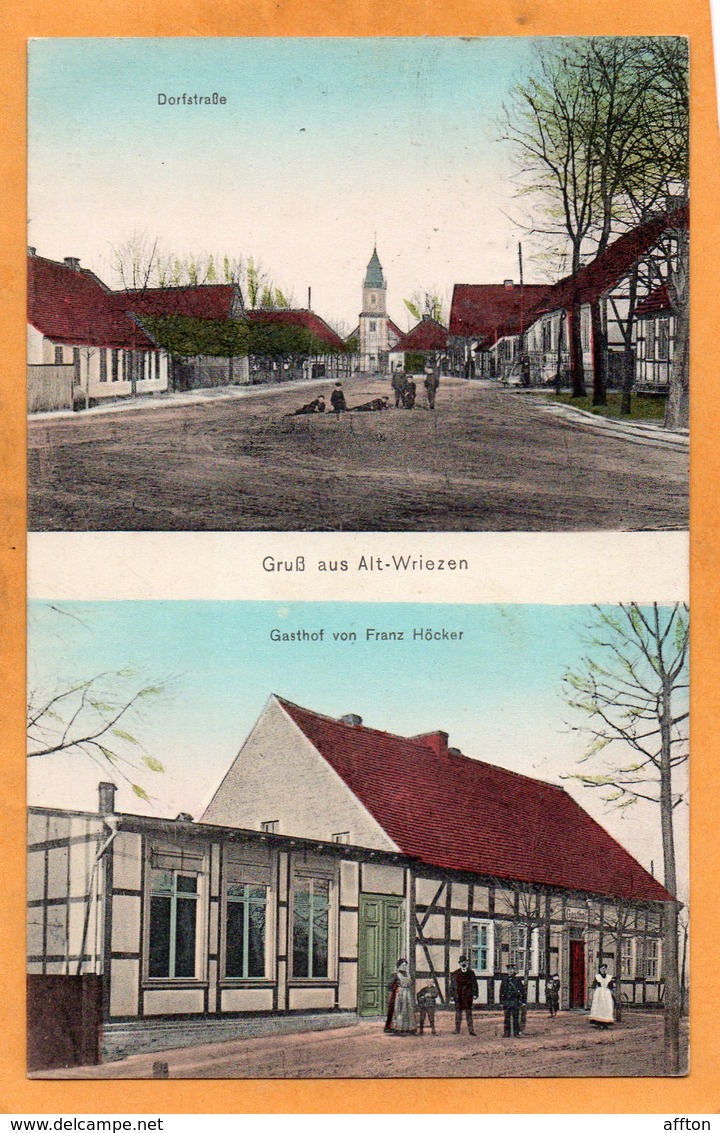 Gruss Aus Altwriezen 1910 Postcard - Altri & Non Classificati