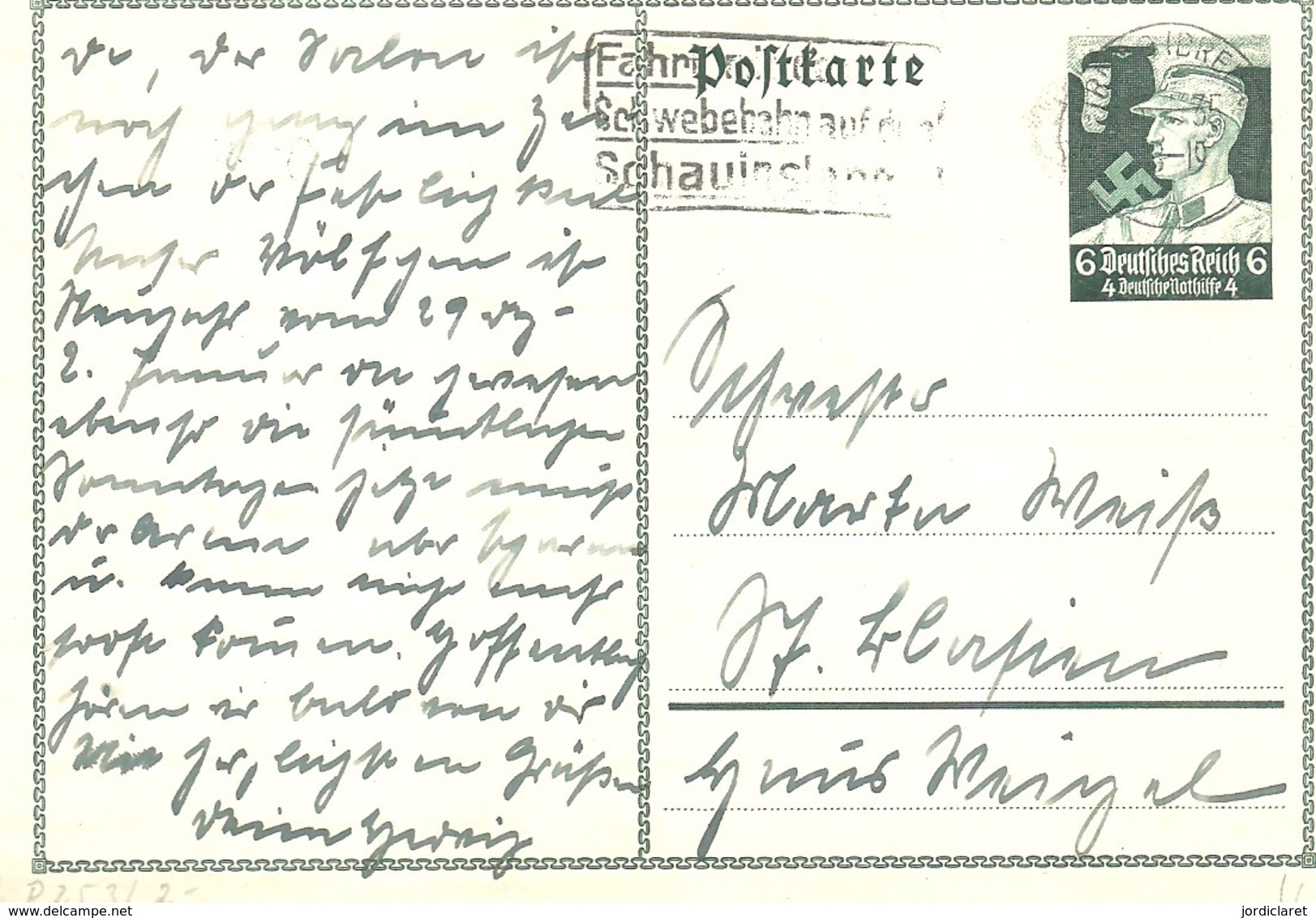 POSTKARTE  1935 - Cartas & Documentos