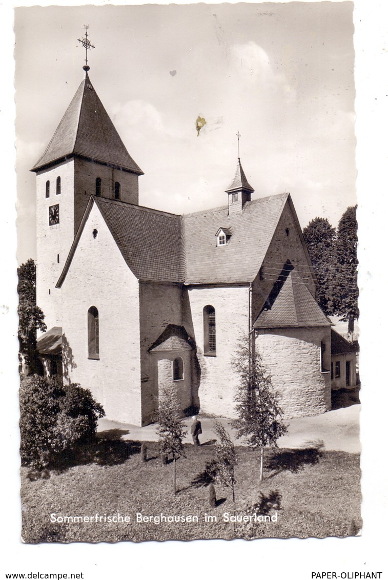 5948 SCHMALLENBERG - BERGHAUSEN, Kirche, 1963 - Schmallenberg